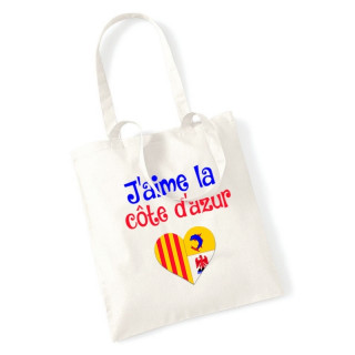 Boutique tote bag Côte d'azur - Sac shopping Côte d'Azur - Angora