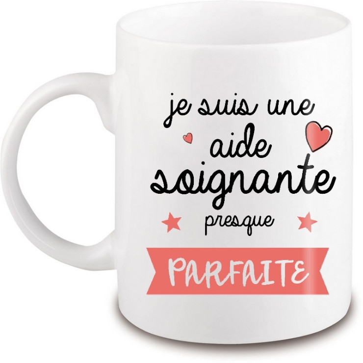 mug aide soignante - idée cadeau - Tasse aide soignante - angora
