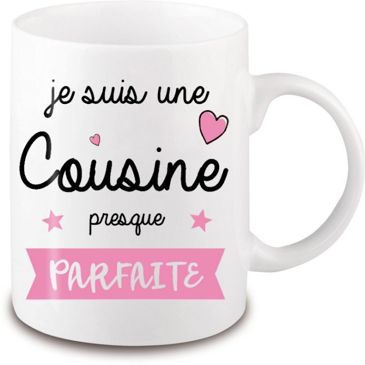       Mug cousine - Idée cadeau Cousine - Tasse cousine
    