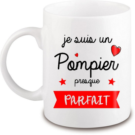       mug pompier - idée cadeau pompier - tasse pompier - angora
    