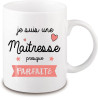 mug maitresse d'école - idée cadeau - Mug Femme