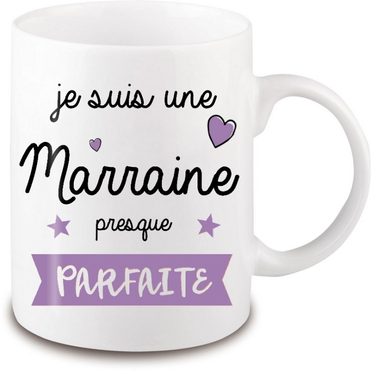 Mug Marraine - Idée cadeau marraine - Tasse marraine - angora