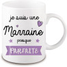 Mug Marraine - Idée cadeau marraine - Tasse marraine - angora - Mug Femme