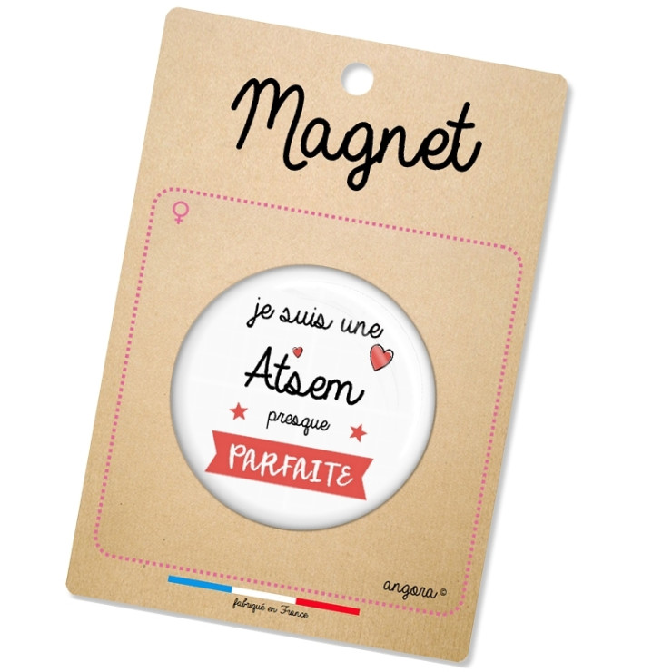       magnet atsem - idée cadeau - angora
    