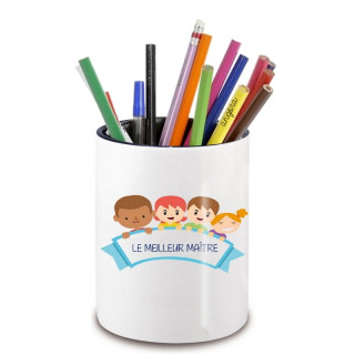 Pot à crayon maitre d'école - cadeau original maitre d'école - Cadeau école fin d'année scolaire - angora