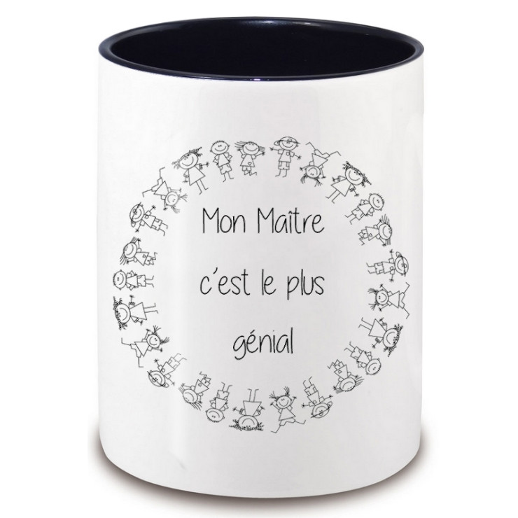       Pot à crayons mon maître c'est le plus génial - idée cadeau maître d'école
    