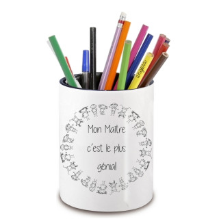 Pot à crayon maitre d'école - cadeau original maitre d'école - Cadeau école fin d'année scolaire - angor