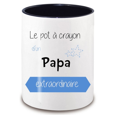 Boutique  Pot à crayon Papa -Idée cadeau originale pour Papa - angora