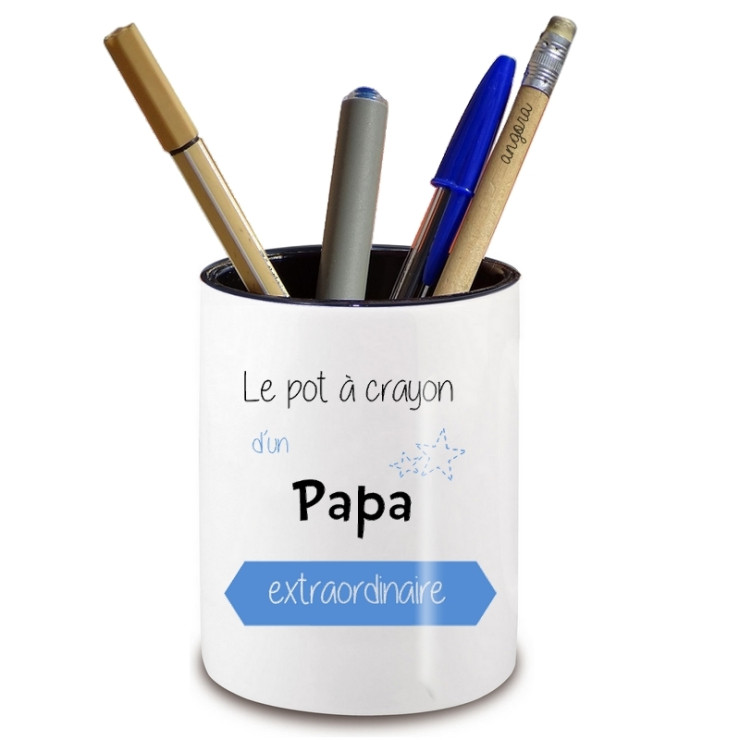  Pot à crayon Papa -Idée cadeau originale pour Papa - angora
