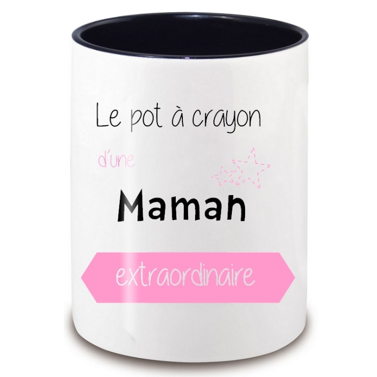 Pot à crayon Maman - Idée cadeau Maman - Aniversaire -  - Angora