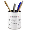 Pot à crayon Atsem - Idée cadeau originale Atsem - Cadeau école Atsem - angora - Pot à crayons