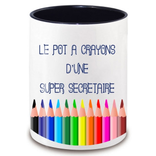 Achat pot à crayon secrétaire - Idée cadeau secrétaire - angora