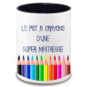 Pot à crayon maitresse d'école- angora - Pot à crayons