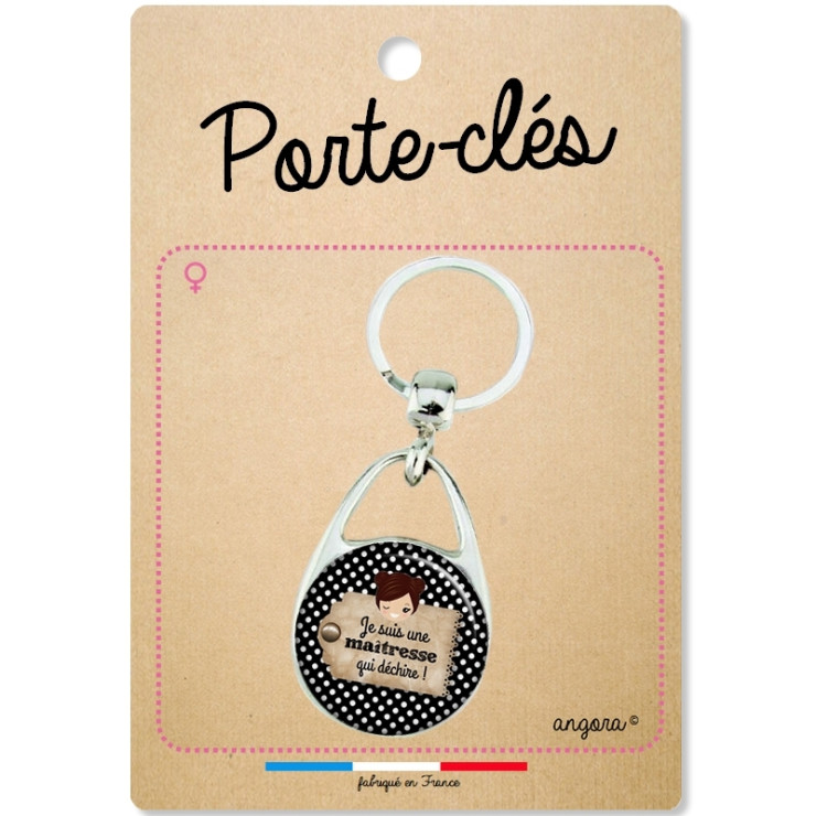 Porte clés maitresse d'école
