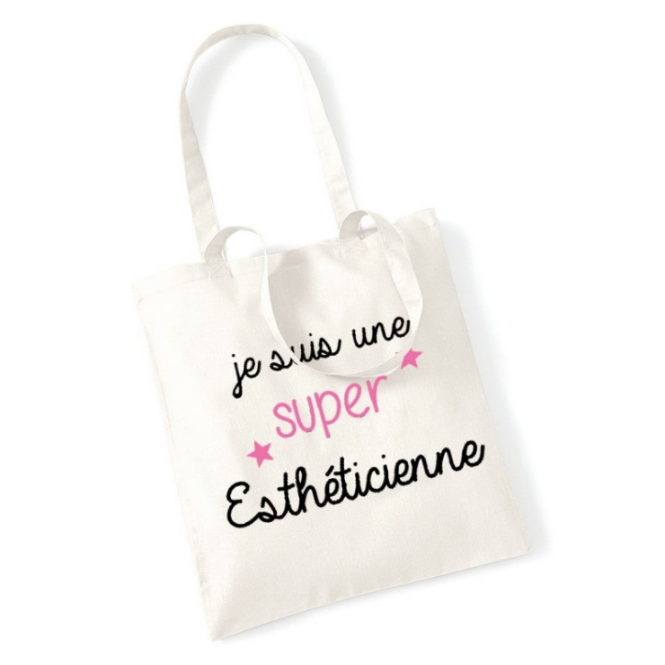 Tote bag esthéticienne - Idée cadeau - Sac shopping
