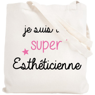 Tote bag esthéticienne - Idée cadeau - Sac toile