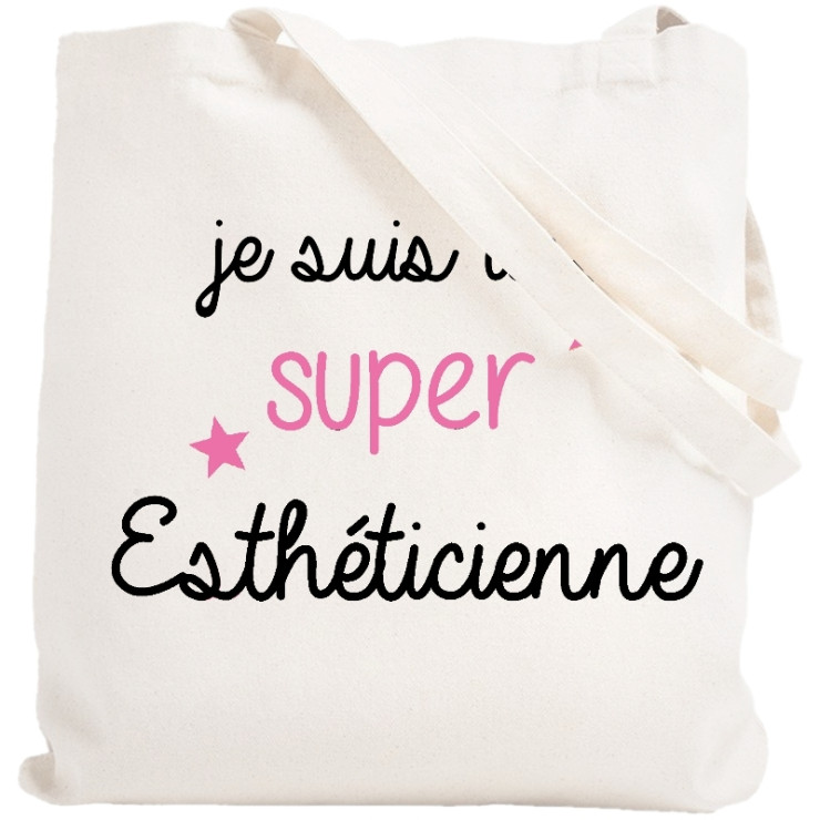 Tote bag esthéticienne - Idée cadeau - Sac toile