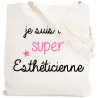 Tote bag esthéticienne - Idée cadeau - Sac toile - Tote Bag Femme