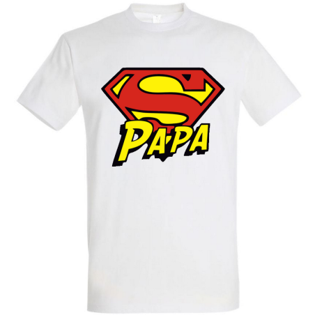       Tee shirt Super Papa - Idée cadeau Papa - Cadeau fête des pères
    
