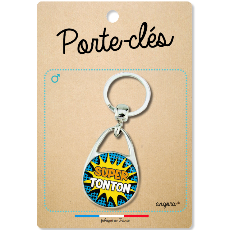 Porte clé super tonton - Idée cadeau tonton