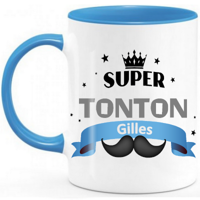 Mug personnalisé tonton - Bleu