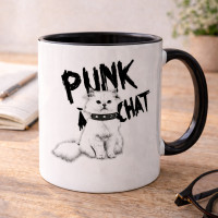 Mug noir personnalisé avec photo