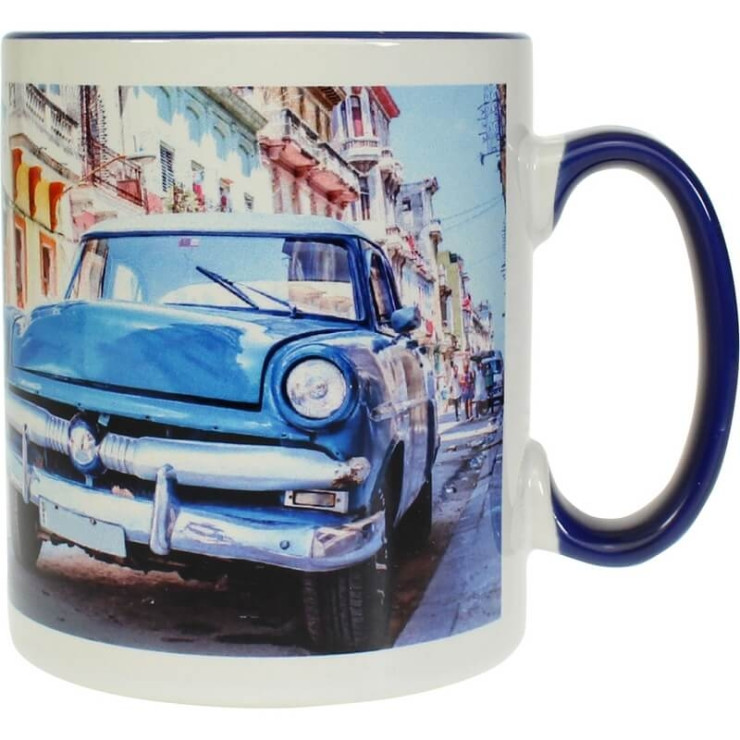 Mug Bleu personnalisable avec votre photo
