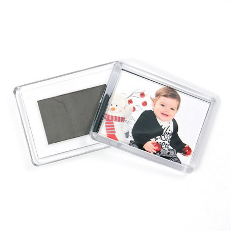       Cadre magnétique rectangulaire pour frigo avec photo personnalisé
    