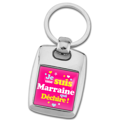 Achat porte clés marraine qui déchire - Idée cadeau marraine - Anniversaire