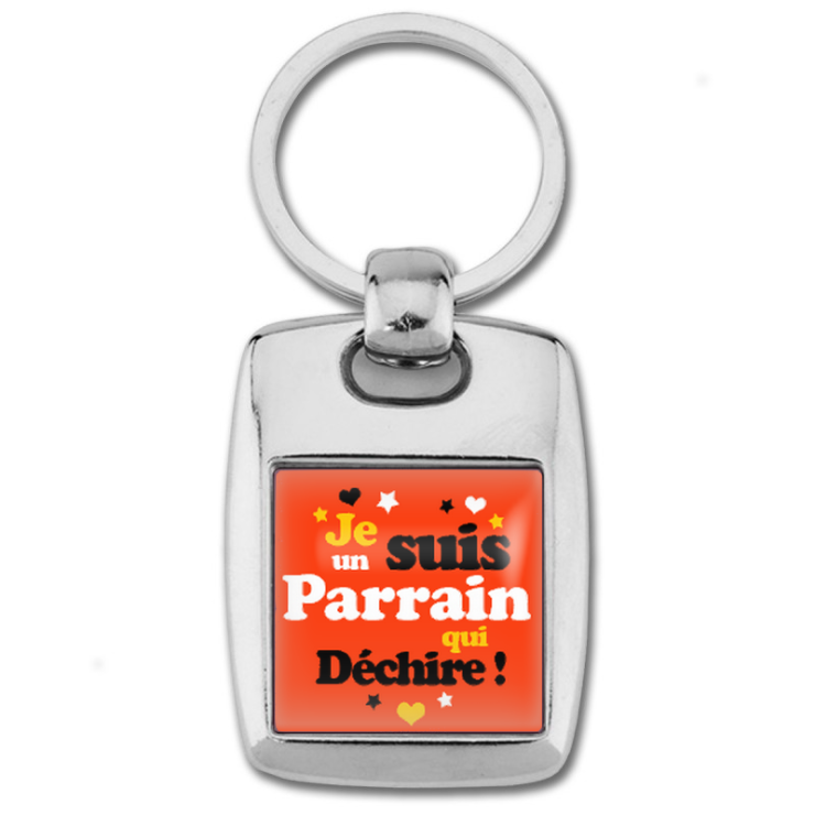 Porte clés parrain qui déchire - Idée cadeau parrain - Anniversaire