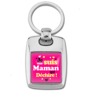 Porte clé maman - Idée cadeau maman qui déchire - Angora