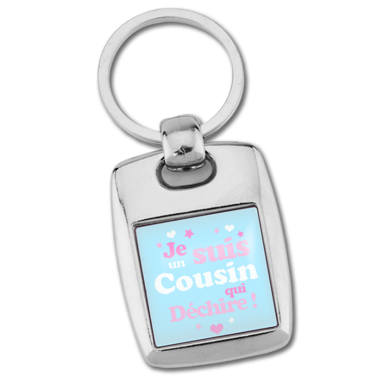        Porte clés cousin - Idée cadeau cousin - Anniversaire
    