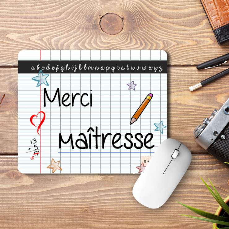 Tapis de souris Super Maitresse - Idée cadeau maitresse