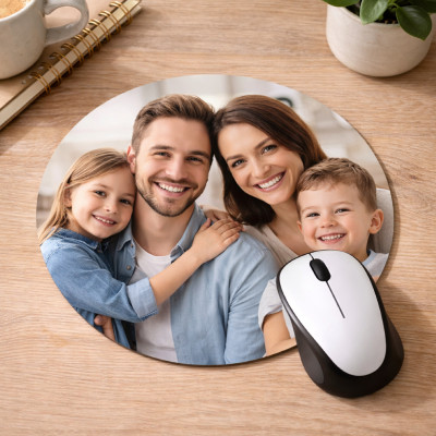 Tapis de souris personnalisable rond