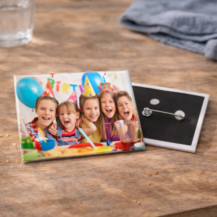 Badge rectangle personnalisable