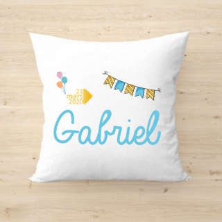 Boutique housse de coussin personnalisable bébé - Garçon