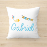 Housse De Coussin Personnalisable Garou – Créacat, Blanc, Tissu/plastique, Chambre