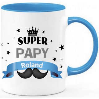 Mug papy personnalisé - Bleu
