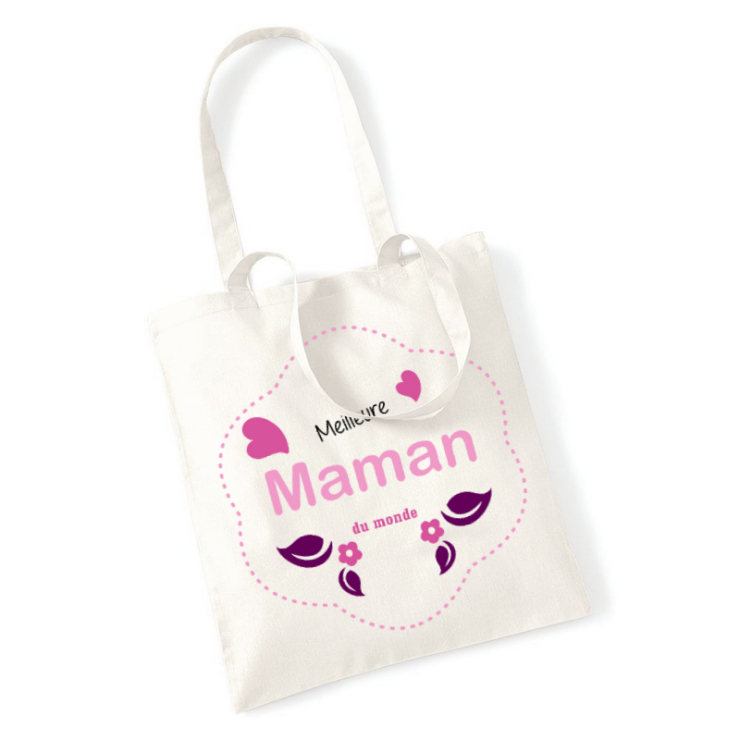       Tote bag Maman - Sac léger maman - blanc
    