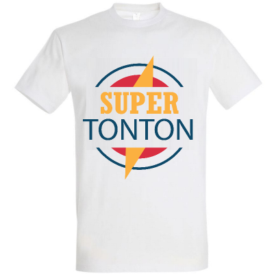 Tee shirt Super Tonton - Idée cadeau tonton