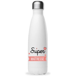 Bouteille isotherme Maîtresse- Idée cadeau maîtresse - 500ml