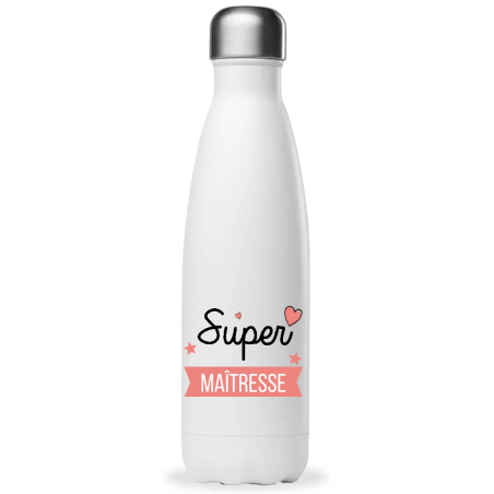       Bouteille Maîtresse - Isotherme - Idée cadeau maîtresse - 500ml
    