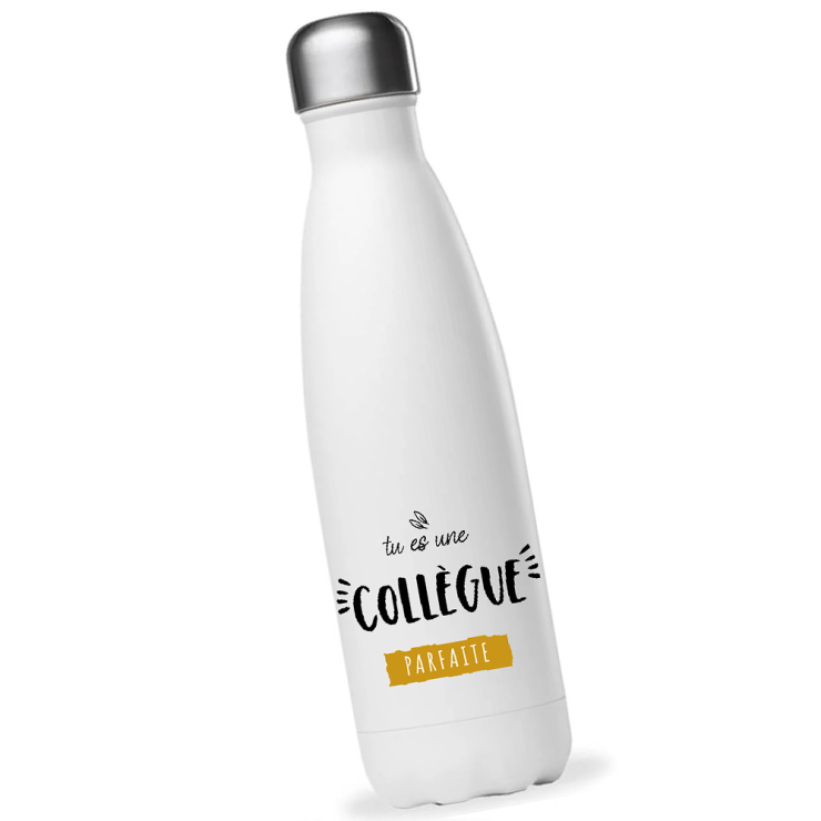 Bouteille isotherme collègue - Idée cadeau collègue de travail - 500ml