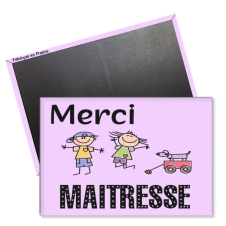      magnet maitresse - Idée cadeau maitresse d'école - Rectangle
    