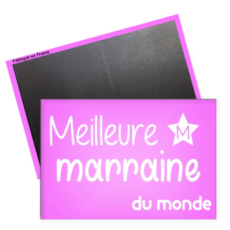       Magnet marraine - magnet rectangle marraine - magnet original marraine - Angora
    