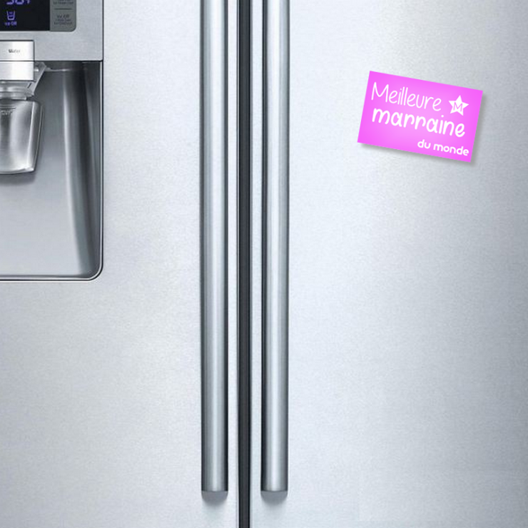 Magnet marraine - magnet rectangle marraine - magnet original marraine