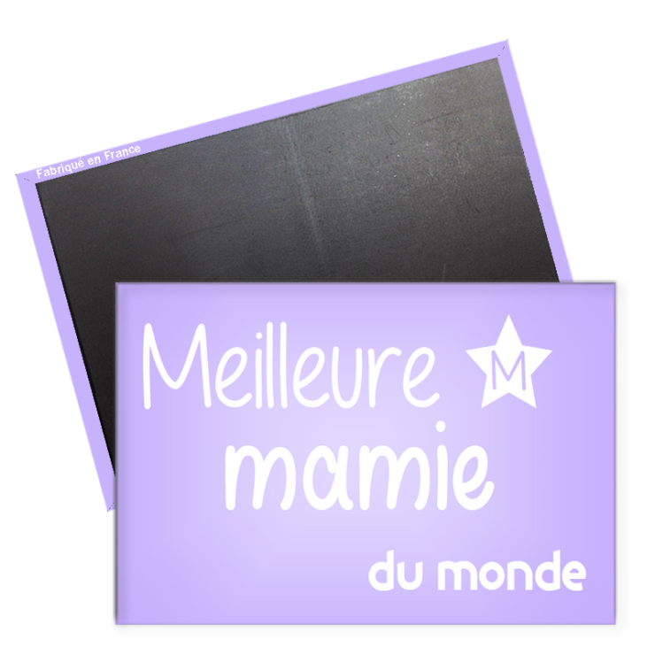 Magnet meilleur mamie - magnet frigo mamie - magnet rectangle mamie -angora