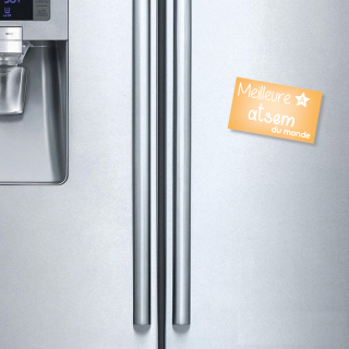 Boutique magnet Atsem - magnet rectangle Atsem - cadeau fin année scolaire - Angora