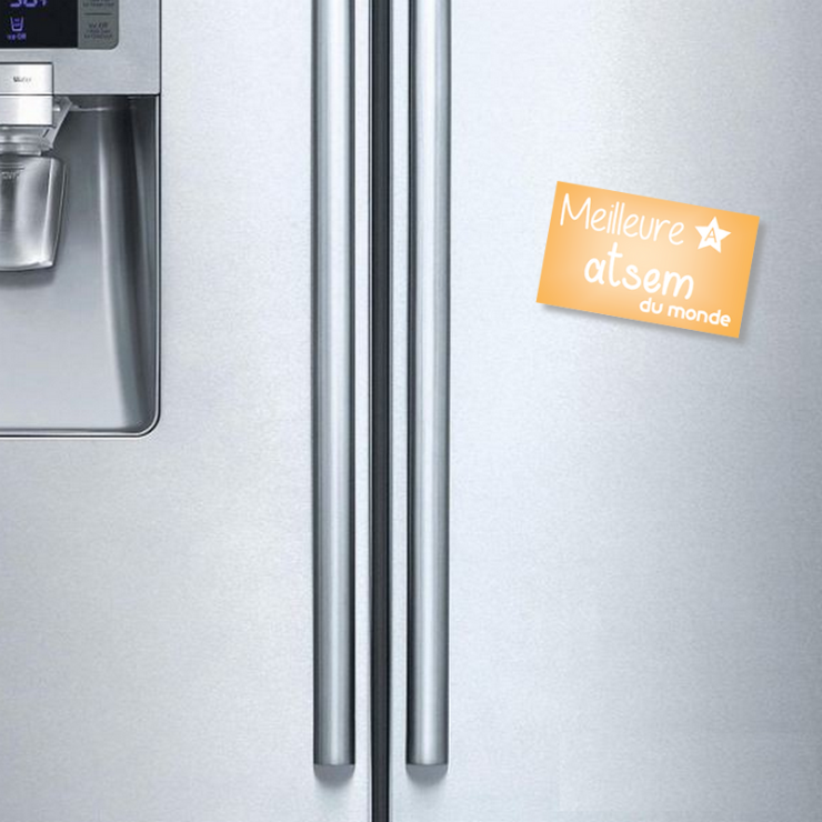 Magnet Atsem - magnet rectangle Atsem - cadeau fin année scolaire