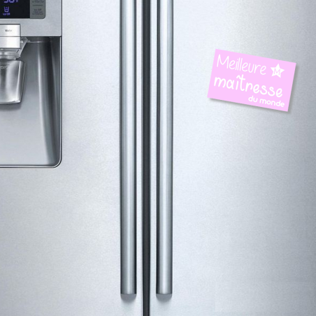       Magnet maîtresse d'école - magnet rectangle frigo maitresse - Merci maitresse
    